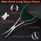SPEEDWOX Mini Long Nose Pliers with Serrated Jaw Long Reach Needle Nose Pliers for Jewelry Making Bending Wire Small Object Gripping