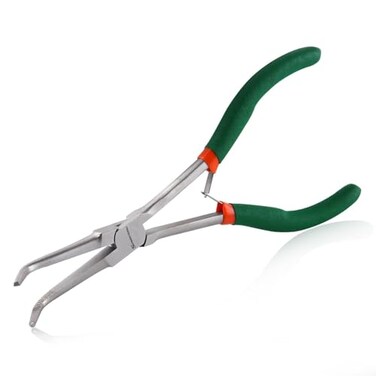 SPEEDWOX Mini Long Nose Pliers with Serrated Jaw Long Reach Needle Nose Pliers for Jewelry Making Bending Wire Small Object Gripping