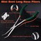 SPEEDWOX Mini Long Nose Pliers with Smooth Jaw Bent Long Reach Needle Nose Pliers for Jewelry Making Bending Wire and Small Object Gripping