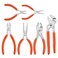 ValueMax 6Piece Pliers Set Includes 6 Inch 434 Inch Long Nose 6 414 Inch Diagonal 6 Slip Joint 8 Groove Joint Pliers Dipped Handle for DIY Home Use