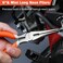 ValueMax 6Piece Pliers Set Includes 6 Inch 434 Inch Long Nose 6 414 Inch Diagonal 6 Slip Joint 8 Groove Joint Pliers Dipped Handle for DIY Home Use
