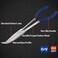 WISEPRO Long Reach Pliers 11 Inches 45 Degree Angle Long Needle Nose Pliers for Narrow Spaces and Limited Areas