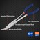 WISEPRO Long Reach Pliers 11 Inches 45 Degree Angle Long Needle Nose Pliers for Narrow Spaces and Limited Areas
