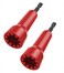 SATONBEYI 2 Pcs Wire Nut TwisterWire Twister Tool for DrillWire Nut Twister for Drill with 14 Chuck to Enhanced Wiring EfficiencyRed
