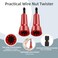 SATONBEYI 2 Pcs Wire Nut TwisterWire Twister Tool for DrillWire Nut Twister for Drill with 14 Chuck to Enhanced Wiring EfficiencyRed