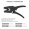 Zalaxt Automatic Wire StripperWire Cutter 2 in 1 Wire Stripper Tool for 327 AWG Wire Stripping Cutting for ElectricAutomotiveIndustrial Length Range 0251 inch Suitable for Various Wires