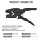 Zalaxt Automatic Wire StripperWire Cutter 2 in 1 Wire Stripper Tool for 327 AWG Wire Stripping Cutting for ElectricAutomotiveIndustrial Length Range 0251 inch Suitable for Various Wires