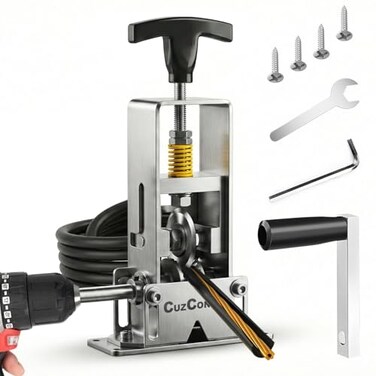 CuzConven Wire Stripper Machine0041 Inch Scrapping Copper Wire Peeler Machine Drill PoweredHand Crank Dualdrive Wire Stripper Tool for Scrap Copper Recycling DIY etc