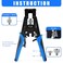 Delgada Coax Cable Crimper 3 in 1 Multifunctional Compression Adjustable Tool for F BNC RCARG58 RG59 RG6 Universal Wire strippe