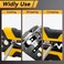 deli SelfAdjusting Wire Stripper 3in1 Automatic Wire Stripper Tool Wire Cutter Wire Crimping Tool for 1024 AWG Electriacl Cable Cutting Black and Yellow