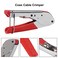 DIANN Coax Cable Crimper Coaxial Compression Tool Kit Wire Stripper with with 5pcs RG6 F Type Connector and 5pcs RG6 Coax Cable Extender 12pcs