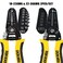 DOWELL 1022AWG2230AWG Wire Stripping Tool Wire Stripper Cutter Pliers Tool MultiFunction Hand Tool for Electrician Craftsmanship 2Piece