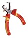 Edward Tools 6 VDE Insulated Wire Stripper Pliers 1000 Volt End Type Wire Stripper Easy Adjust Diameter CRV Heady Duty Steel with Black Finish Ergo Grip Handles