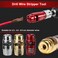 Eewudwok Drill Wire Stripper Cutter 254060 SQ Cable Stripping Tool With Wrench Ajustable Wire Stripping Drill Attachment for Hand Crank Drill 1 set