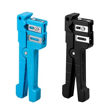 fyboptwu FYBOPTWU 2pcs Coaxial Cable Stripping Cutter Tool Coaxial Cable Stripper Fiber Optic Jacket Stripper Cable Cutter Crimper 1pc 45163 1pc 45165