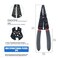 Glarks 8 1022 AWG Multifunction Wire StripperCrimperCutter and 175Pcs Twist Nuts Caps Electrical Wire Connectors Screw Terminals with 5Pcs Electrical Tape Assortment Set
