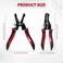 HOUSERAN 1020 AWG Wire Stripper 5 Pack Wire Stripper Crimping Tool CRV Wire Stripping Pliers Cable Stripper Electrical