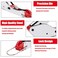 hrsyyl Coax Cable Crimper Tool Kit with 20pcs F Type RG59 RG6 Compression Connectors Coaxial Cable Stripper Coaxial Cable Compression Tool Kit