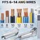 Shimeyao 2 Pcs Cable Ripper Tool for 102 122 142 Nmb Cable 4 Inch Stainless Steel Wire Jacket Stripper Side Entry Cables Slitting Tool for 614 Awg