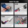DKDNES Wire Twister Tool for Drill Stainless Steel Wire Connector Twisting Tool Electrical Durable Power Drill Attachment Stainless Steel Shank Durable Cable Tools for Fast and Easy Wire Twisting 2Pcs