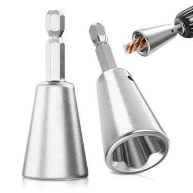DKDNES Wire Twister Tool for Drill Stainless Steel Wire Connector Twisting Tool Electrical Durable Power Drill Attachment Stainless Steel Shank Durable Cable Tools for Fast and Easy Wire Twisting 2Pcs
