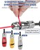 Dromco Wire Twister Tool for Drill Wire Stripping and Twisting Tool Electric Wire Stripper for Drill Portable Aluminum Alloy Wire Twisting Tool Set Cable Quick Stripping 3 Size Set Knotter