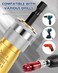 Dromco Wire Twister Tool for Drill Wire Stripping and Twisting Tool Electric Wire Stripper for Drill Portable Aluminum Alloy Wire Twisting Tool Set Cable Quick Stripping 3 Size Set Knotter