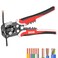 WGGE WG014 SelfAdjusting Insulation Wire Stripper For stripping wire from AWG 1024 3 in 1 Automatic Wire Stripping ToolCutting Pliers Tool Automatic Strippers with Cutters Crimper 8