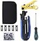 Delgada Coaxial Cable Crimper Kit Coax Compression Tool RG6 RG59 RG11 Cable Crimping Tool Connector Kit with 20PCS F Compression Connectors
