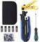 Delgada Coaxial Cable Crimper Kit Coax Compression Tool RG6 RG59 RG11 Cable Crimping Tool Connector Kit with 20PCS F Compression Connectors