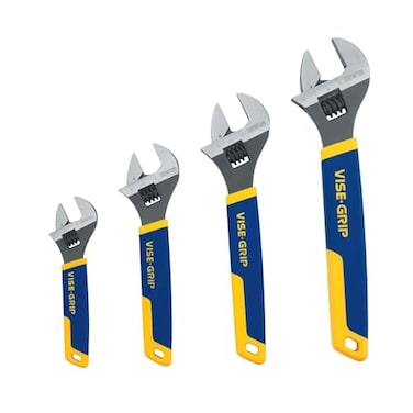 IRWIN ViseGrip Adjustable Wrench Set SAEMM 4Piece 2078706