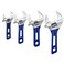 HQC 1 Piece Wide Opening Adjustable Wrench with Short Handle 6 inchChrome Vanadium Steel Forged Stubby Adjustable Wrench Spanner