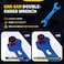 AOOSEDOO Adjustable AN Fittings Wrench AN Wrench for AN Hose Fitting Adapters AN Fitting Tool 3AN16AN Lightweight Aluminum Black With a Double Hose End Fitting Wrench 6AN SocketAN8 Bnut Blue