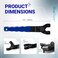 BlueStars Upgraded SEWA20 Grinder Wrench Universal Adjustable Spanner Locknut Grinder Wrench Compatible with Dewalt Bosch other Grinders 1030mm PACK OF 2