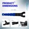 BlueStars Upgraded SEWA20 Grinder Wrench Universal Adjustable Spanner Locknut Grinder Wrench Compatible with Dewalt Bosch other Grinders 1030mm PACK OF 2