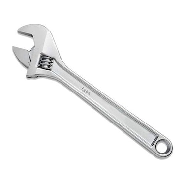 Edward Tools Adjustable Wrench 12 Heavy Duty Drop Forged Steel Precision Milled Jaws for Maximum Gripping Power Rust Resistant Finish Tempered and Heat Treated Steel Secure Adjustable Jaw
