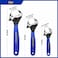 Evertools 3Piece Adjustable Wrench Set 6810 Inch Heavy Duty Chrome Vanadium Steel NonSlip Ergonomic Grip Black Oxide Finish Ideal for Cars Bikes Plumbing DIY
