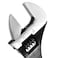 FUNSUEI 2 PCS 12 Inch Black Oxide Adjustable Wrench Heavy Duty Shifter Movable Spanner with 40 mm Wide Jaw Capacity HeatTreated Forged Alloy Steel Metric