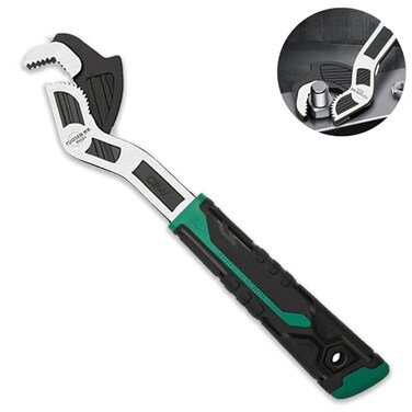 groword Adjustable Wrenches Multifunction Universal Magic Wrench CRV Steel Pipe Wrench 10Inch