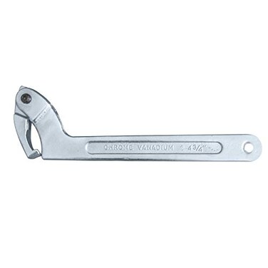 HFS R C Spanner Hook Wrench Tool Chrome Vanadium Adjustable Steel 51121mm 2434