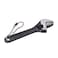 Qiilu Mini Adjustable Wrench Keychain Wrench Steel Galvanized Adjustable Portable Professional High Hardness Mini Spanner for Industrial Home 25 inch black