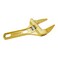 Sscon 1Pc Adjustable Wrench 668mm Plumbing Wrench Spanner Wrench for Bathroom Kitchen Gold