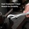 TOOLMAYS Adjustable Wrench Set Forged 6 8 10 Heat Treated Chromeplated Wrench Set Max jaw capacity 138