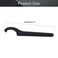 Utoolmart C Hook Spanner Wrench Collet Chuck for 5562mm Round Nut 1pcs