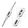 uxcell Adjustable Tap Wrench Handle for Metric M1M10 Mertic 116 38UNCUNF Taps Thread Tap Holder Reamer Hand Tapping Tool for Machinist Repair Chrome Plated