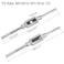 uxcell UXCELL Adjustable Tap Wrench Handle M3M12 Metric 1812 UNCUNF 25mm12mm Nickel Plated Carbon Steel Handle Zinc Alloy Chuck