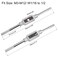 uxcell UXCELL Adjustable Tap Wrench Handle M3M12 Metric 1812 UNCUNF 25mm12mm Nickel Plated Carbon Steel Handle Zinc Alloy Chuck