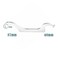 WINTOWIN Shock Spanner WrenchMotorcycle Shock Wrench 68mm and 87mmPin Spanner to Adjust the Rear Suspension and Shock Silver