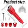 Wvapzwr 14 in 1 Faucet and Sink Installer Tool Multifunctional Sink Wrench Red Basin Wrench for Kitchens Sinks Toilets Bathrooms yf14in