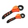 YOUSEMOT 2Pcs Oil Filter Wrench Set Car Repair Tools Jar Openers Pipe Wrench Rubber Strap Wrench Set for Mechanics Plumbers Orange